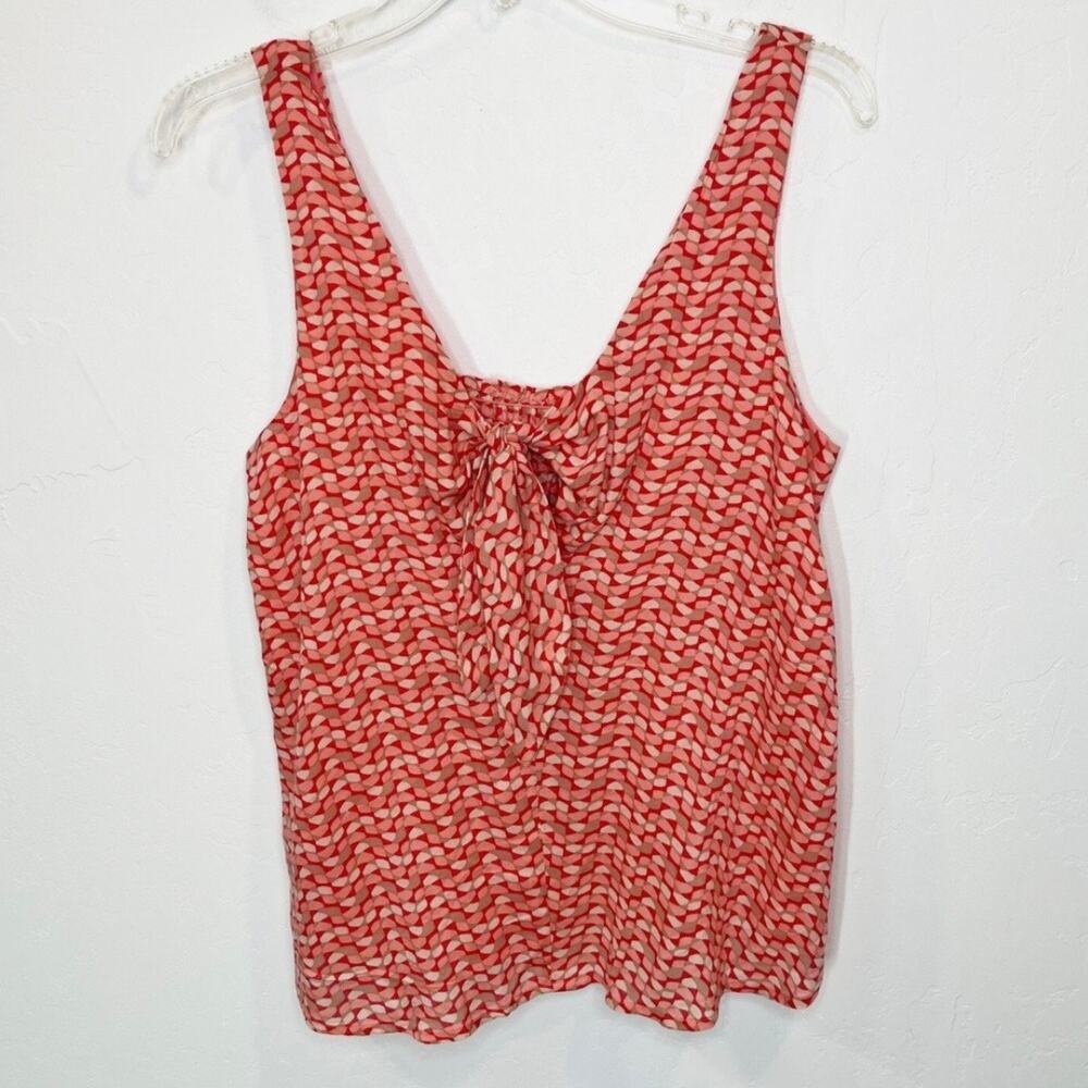 MAEVE Verena Coral Sleeveless Top, Small